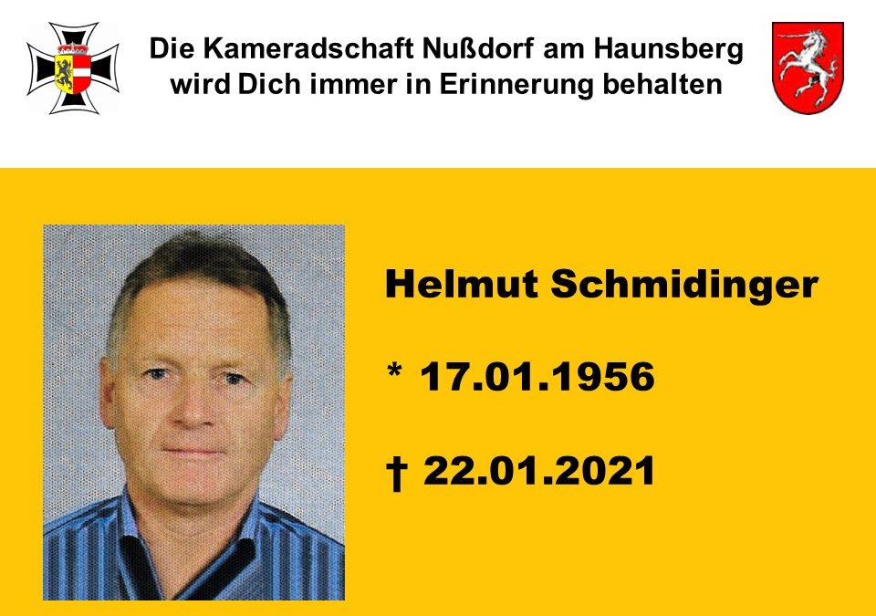 Abschied von Helmut Schmidinger