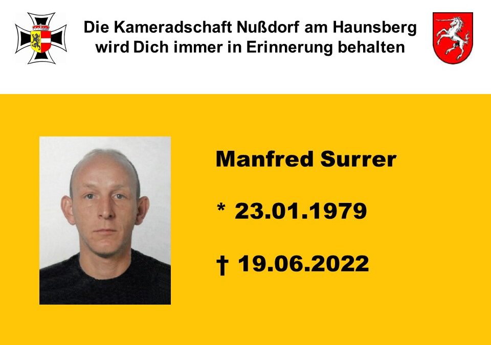 Abschied von Manfred Surrer
